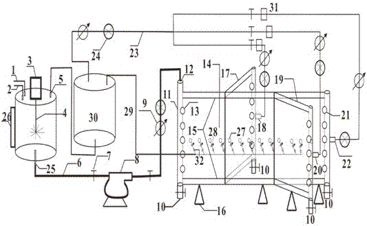 A device and method for simulating complex fracture sanding in shale