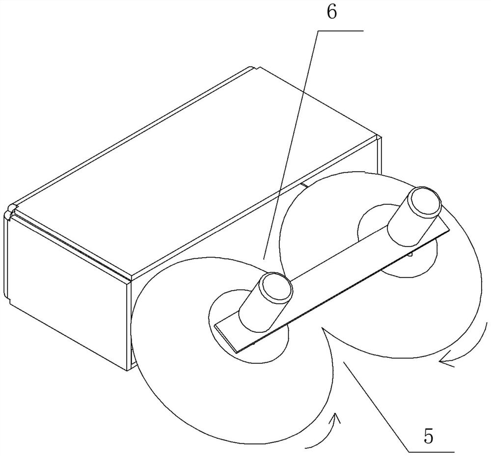 Double-disc sweeping mechanism