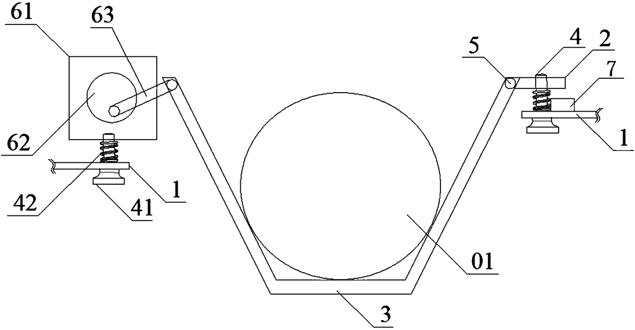 Seismic pendulum type conveying mechanism