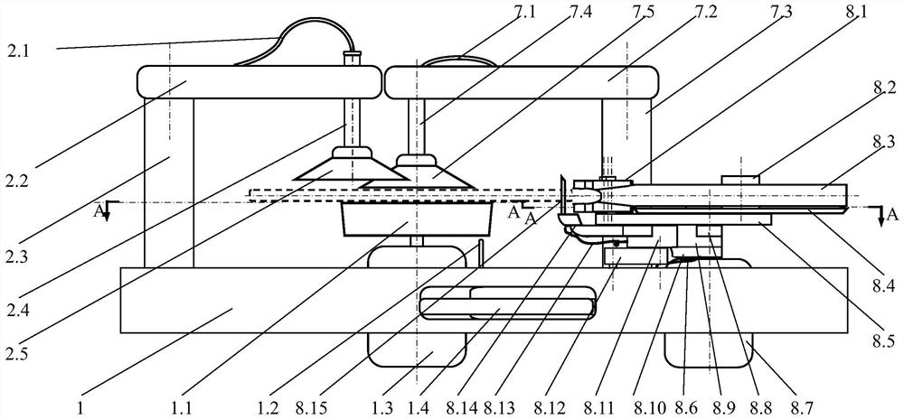 Board-shaped workpiece hemming system software blanking and return process