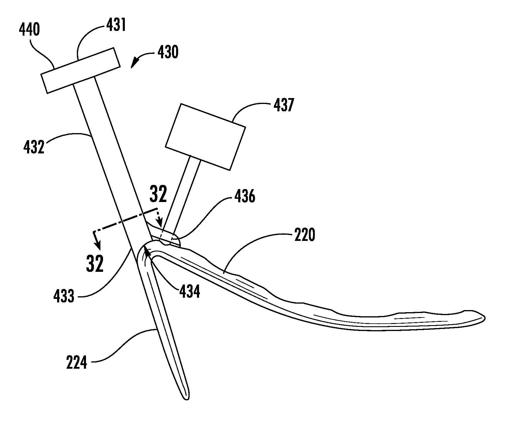 Holder/impactor for contoured bone plate for fracture fixation