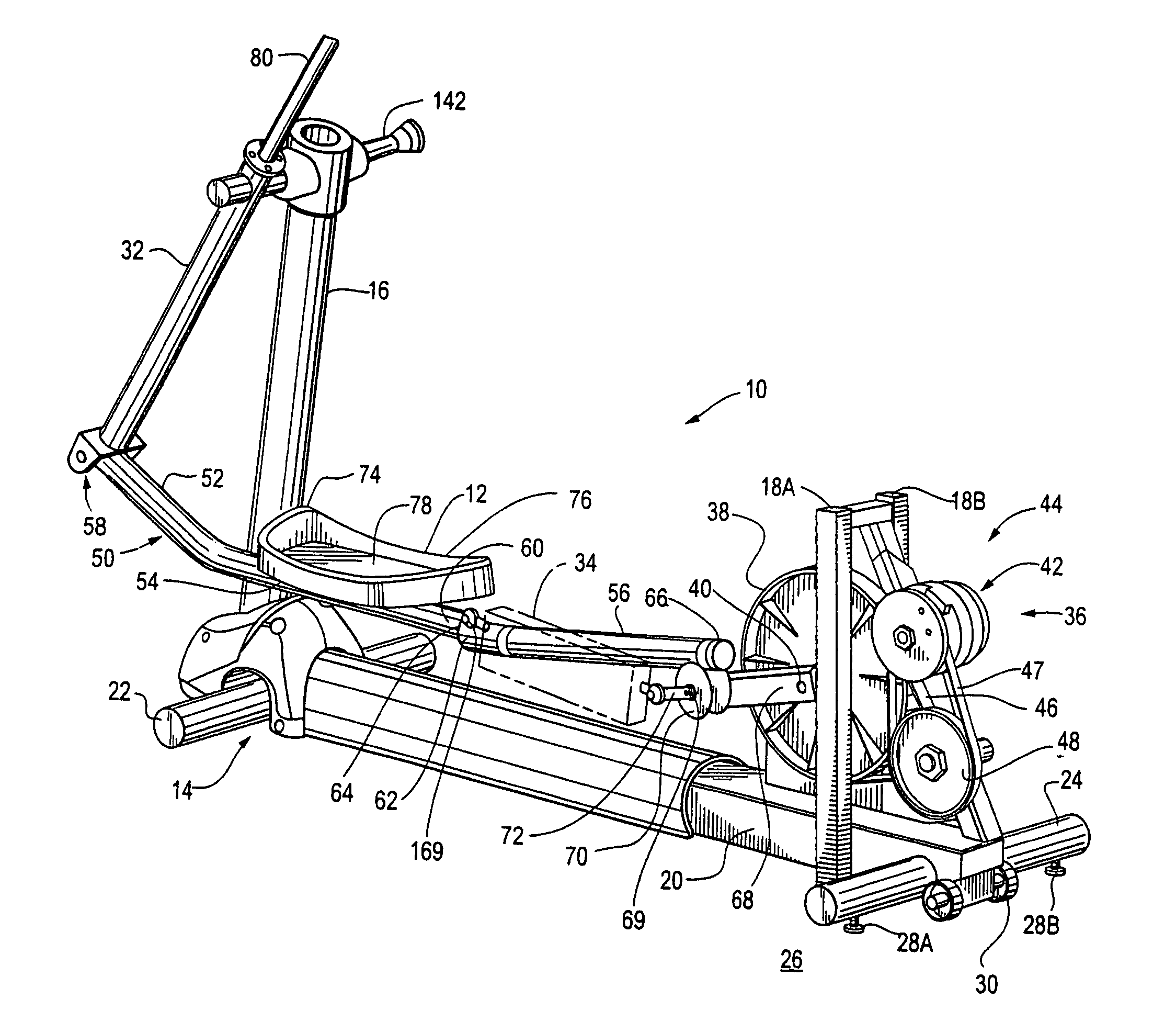 Stride adjustment mechanism