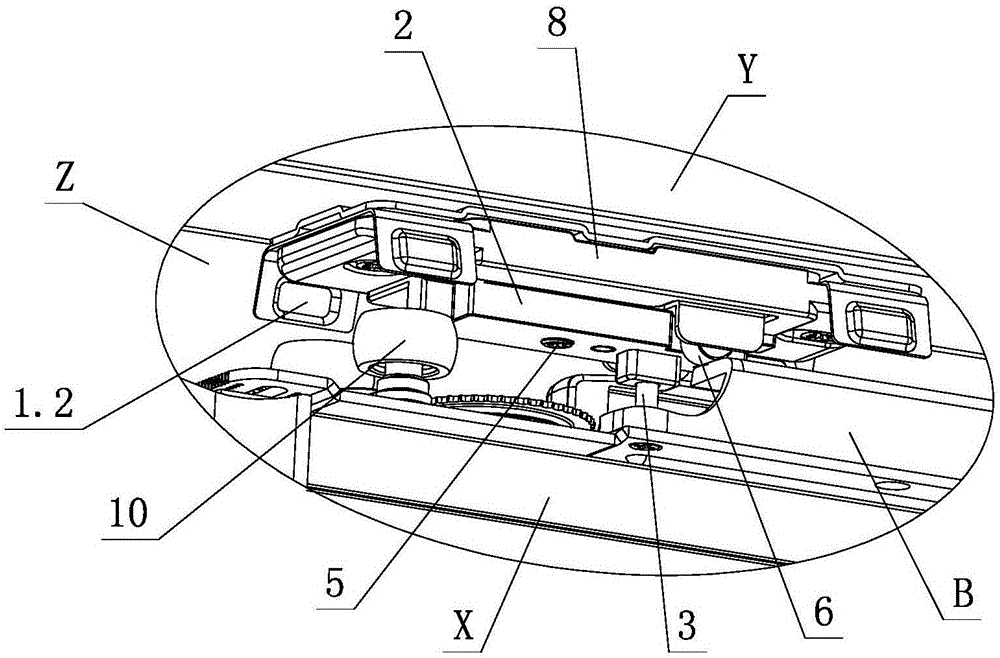 Adjustable shifting structure for furniture