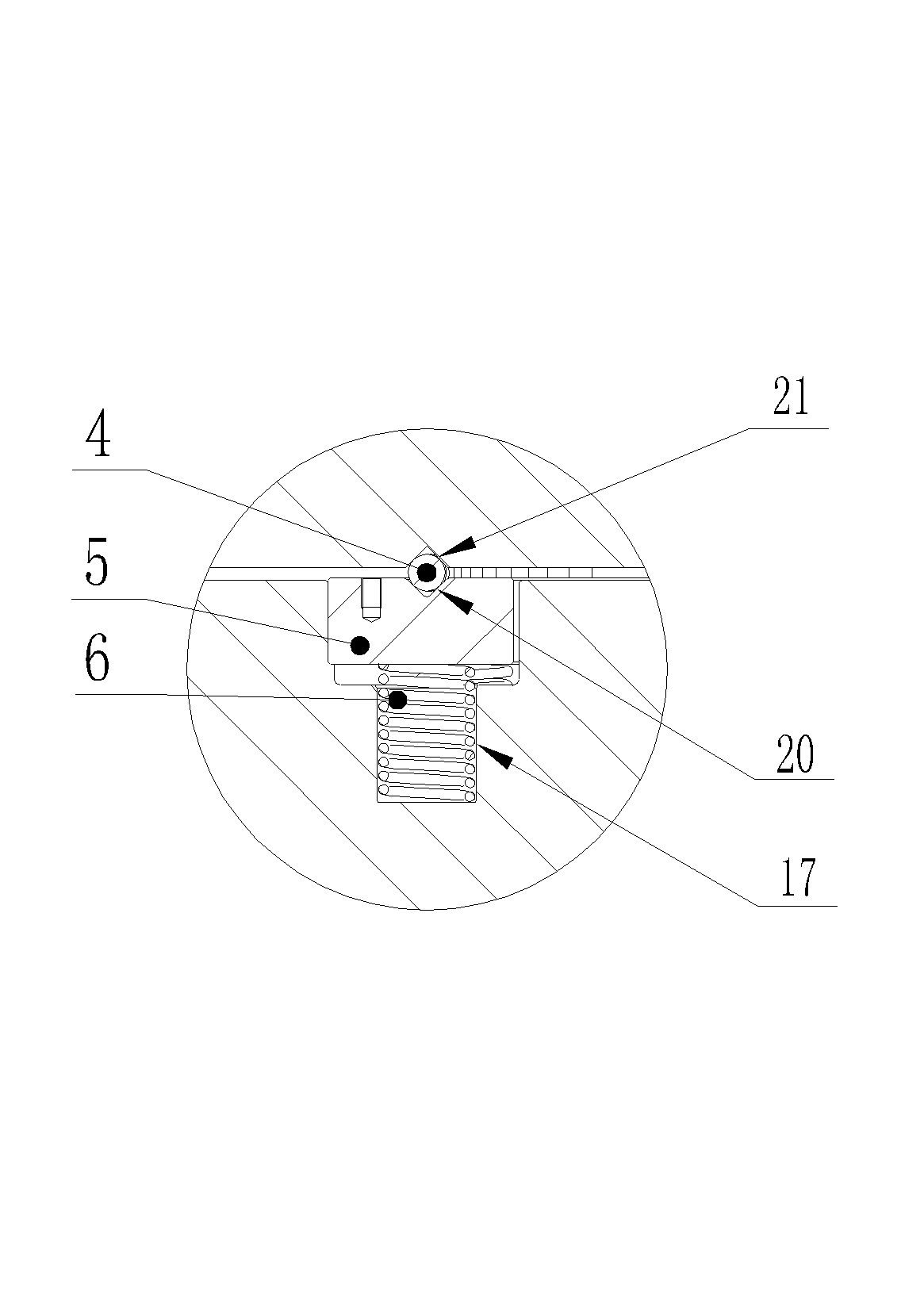Rotatable anvil block structure