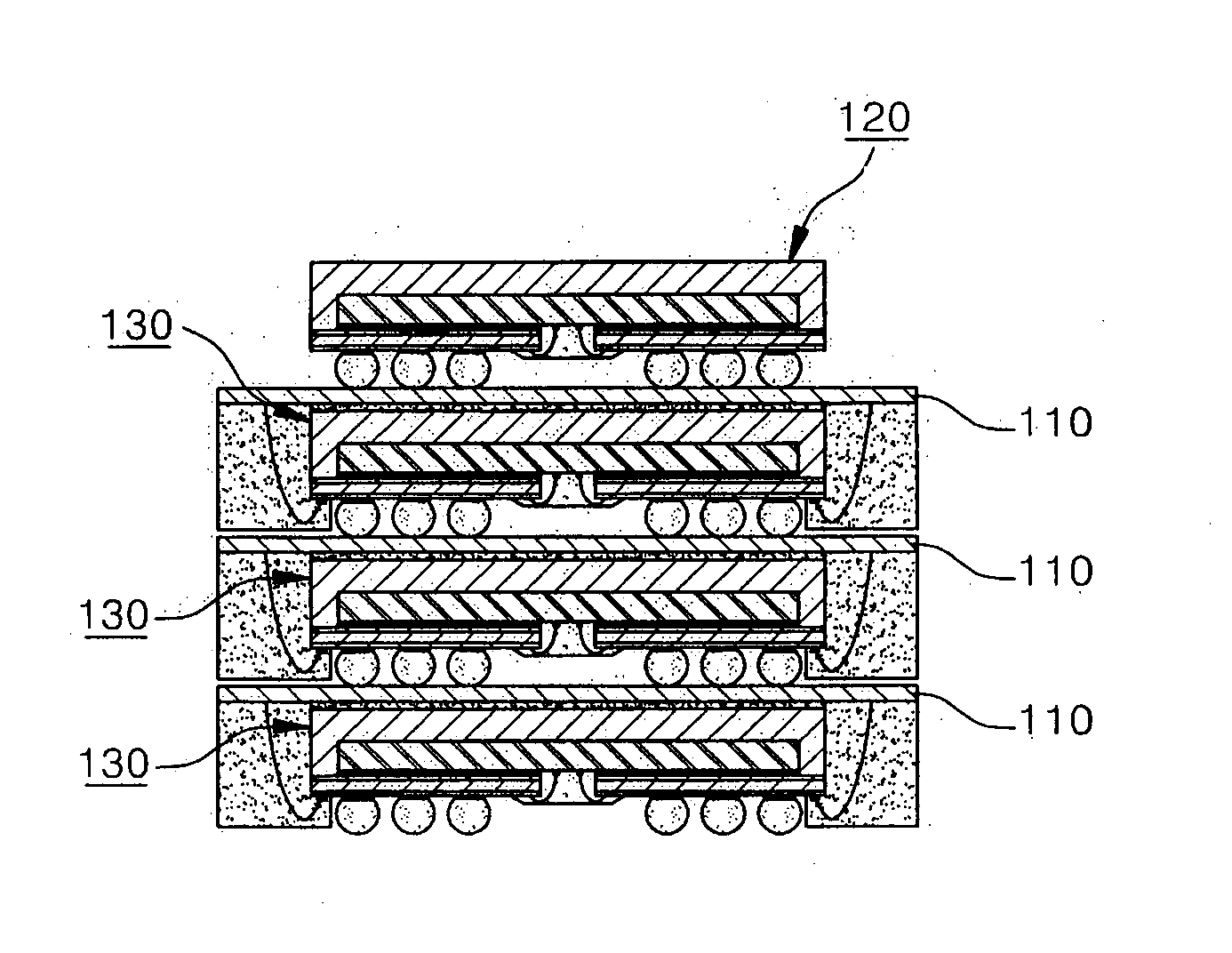 Stacked Package and Method of Fabricating the Same