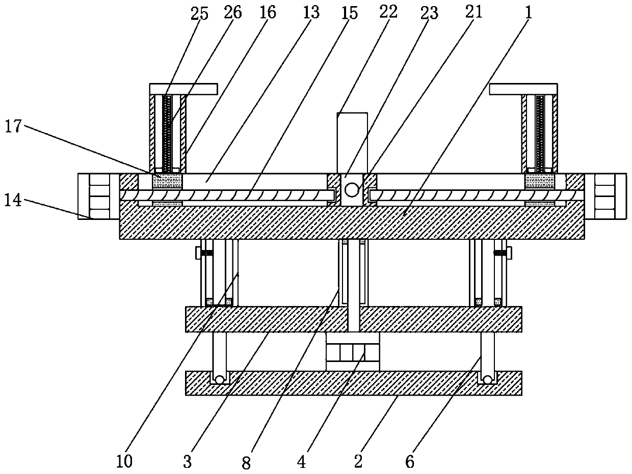 Dimension detection device for fastener