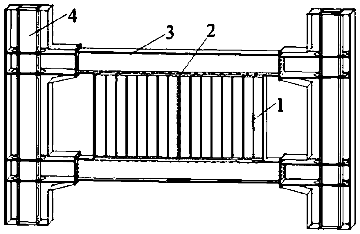 A prefabricated ribbed steel plate-shear wall