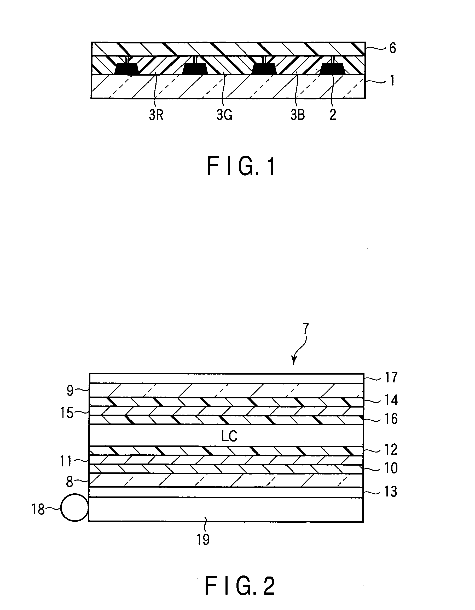 Liquid crystal display device and color filter for liquid crystal display device