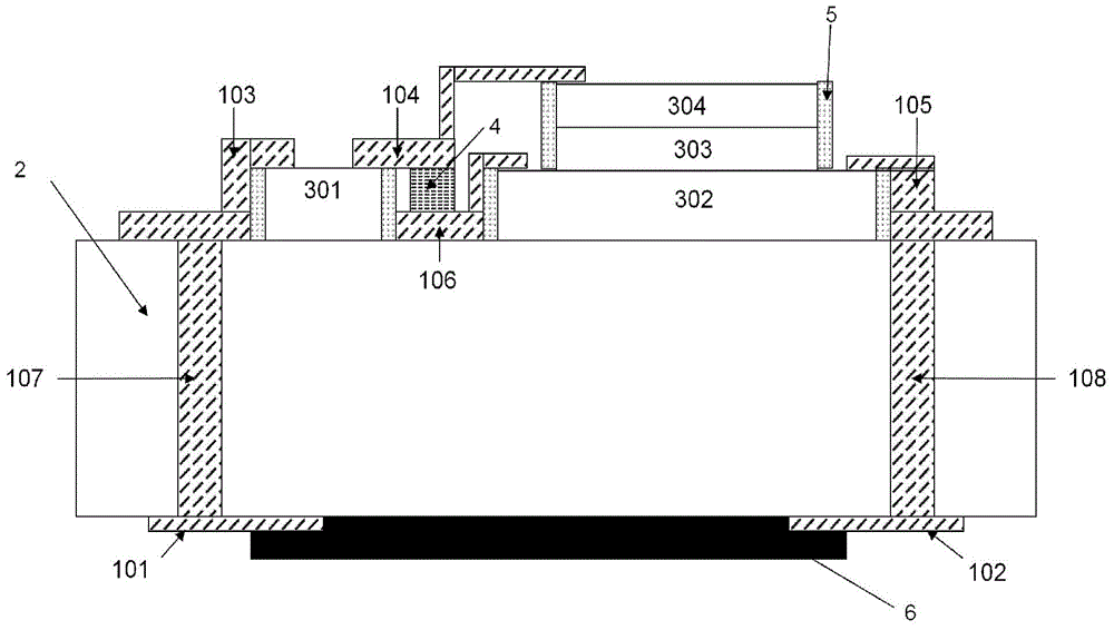 Wireless energy transmission lighting system and preparation method of chip-level lighting device thereof