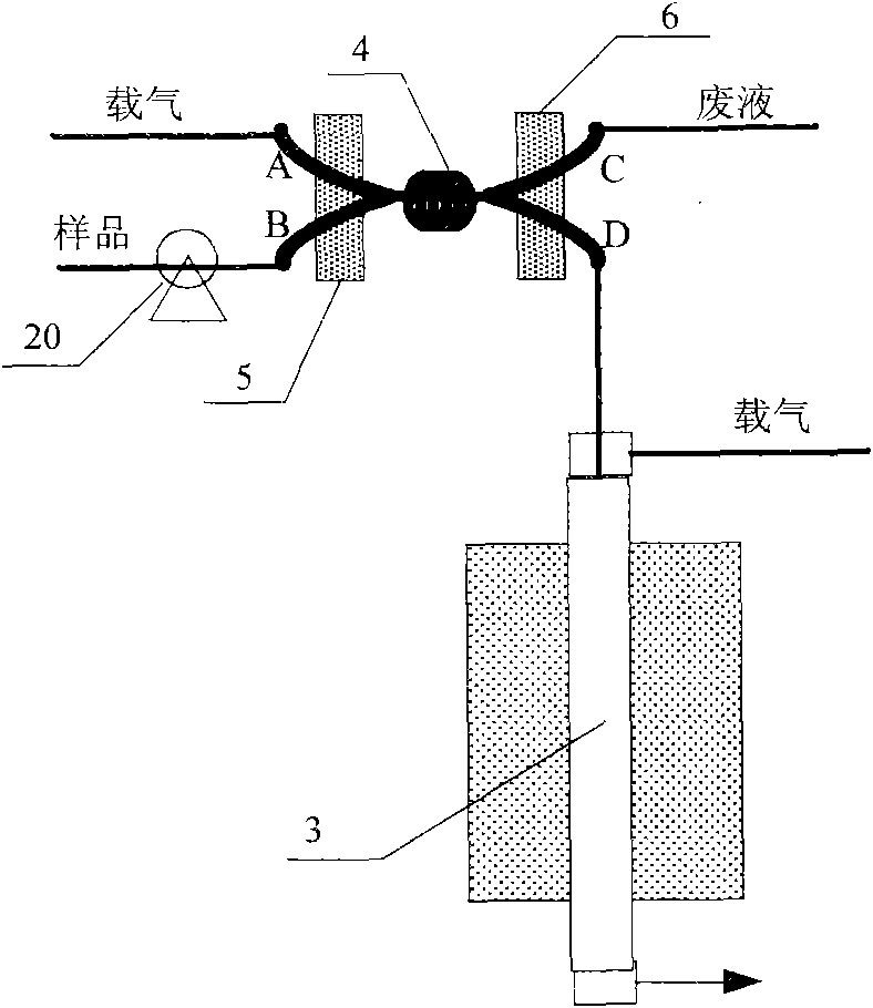 Water quality sample injecting method, analyzing method and device
