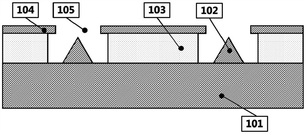 Grid mesh of cold cathode of terahertz vacuum electronic device and preparation method thereof