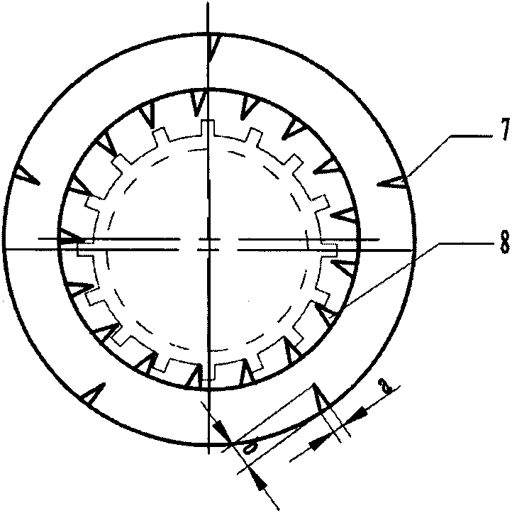 Interruption-rotating water granulation device