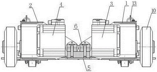 Chassis for AGV having suspension mechanism