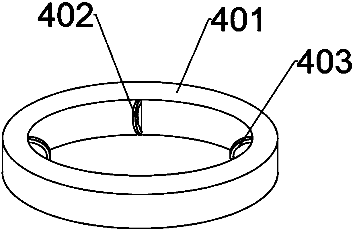 Tea dust-removal device with air separation structure