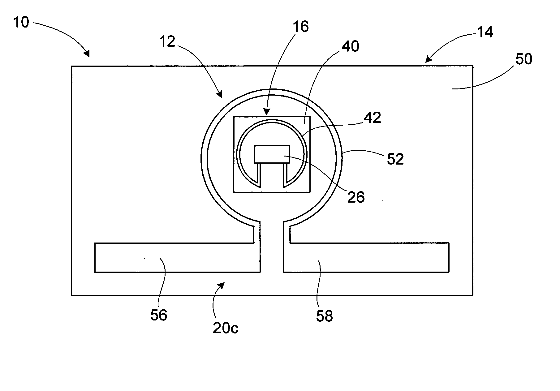 RFID device with magnetic coupling