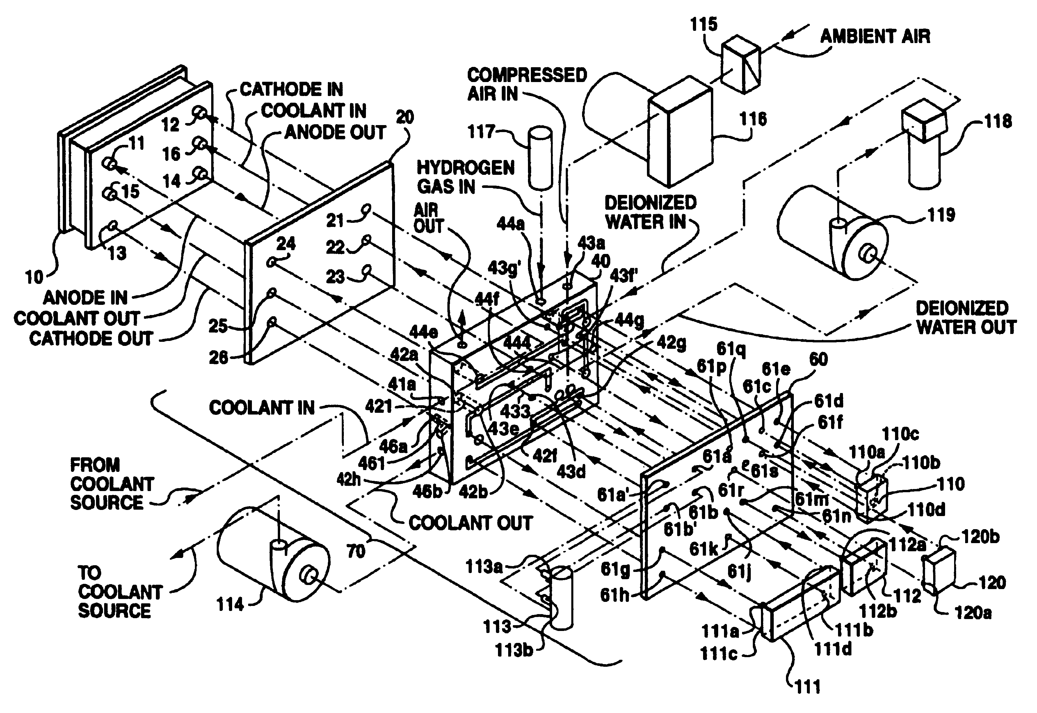 Manifold for a fuel cell system