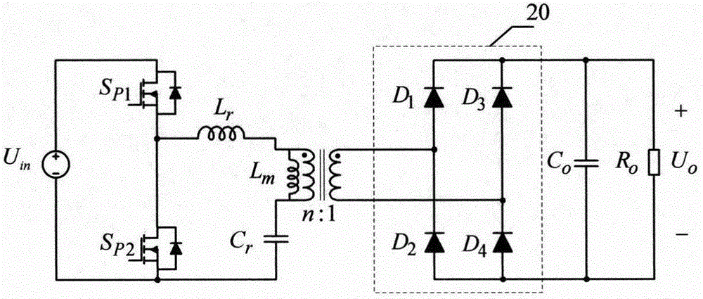 Common resonant inductor type wide-input-range LLC resonant converter