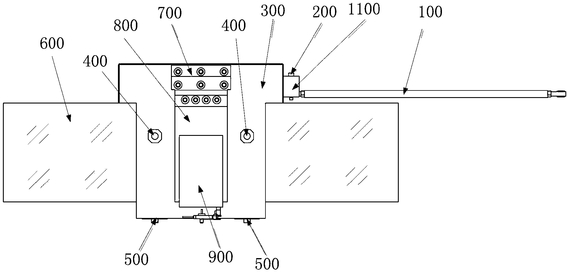 Large-area grating ruling cutter frame system