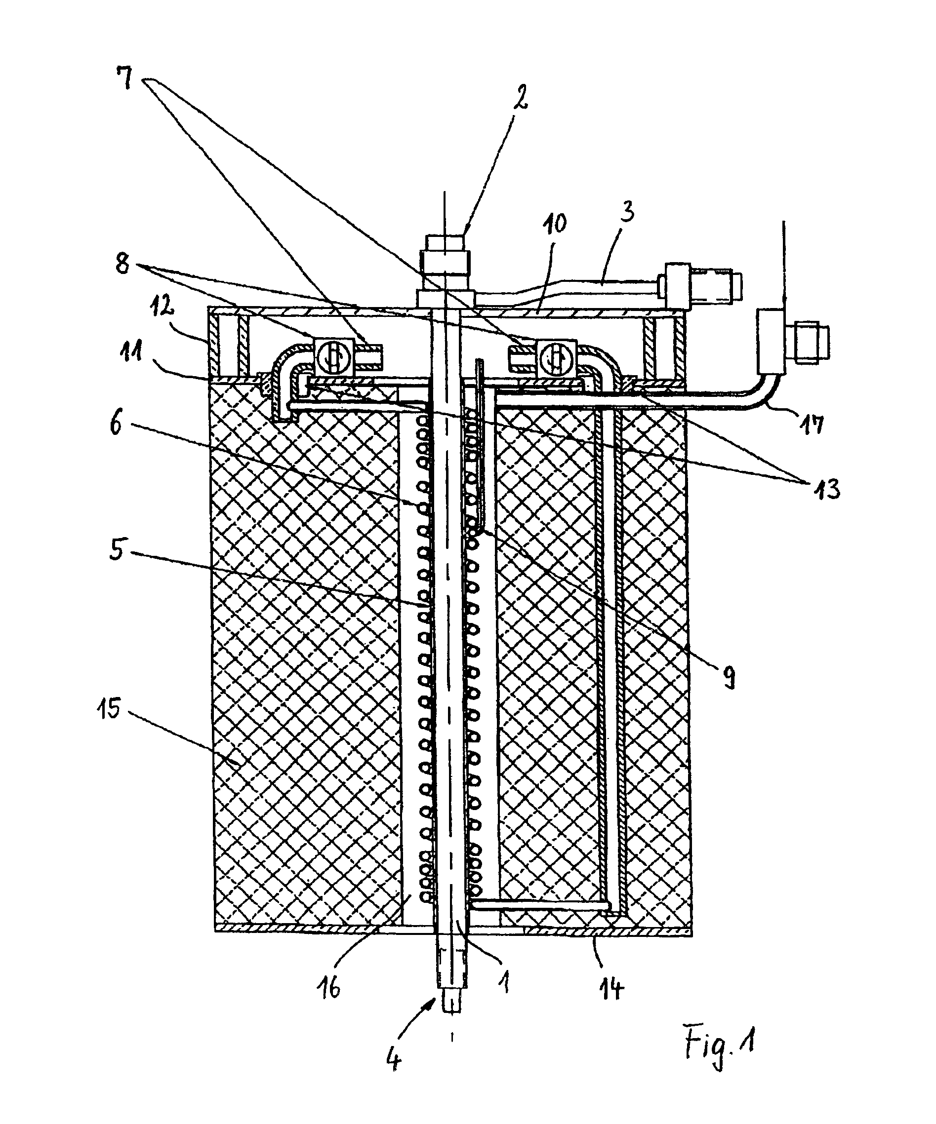 Temperature-controlled injector for a chemical analysis unit