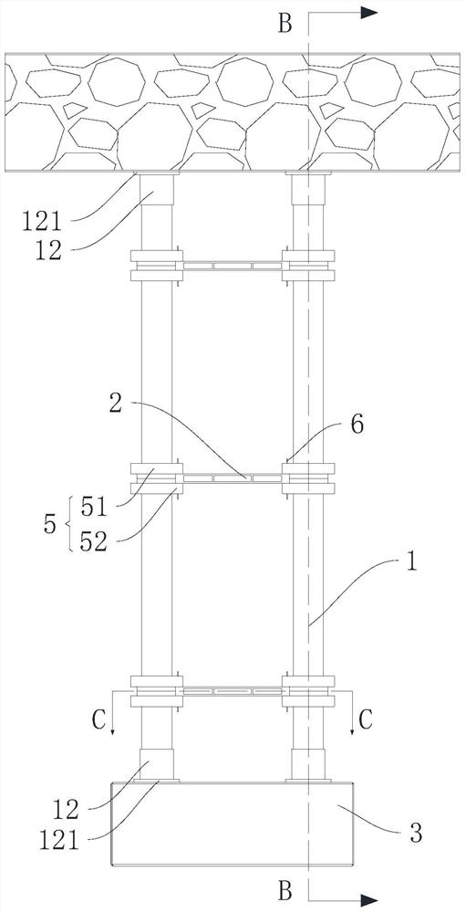 Multi-limb composite section pier system