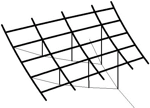 Form-finding method for cable-supported grid structures with large openings