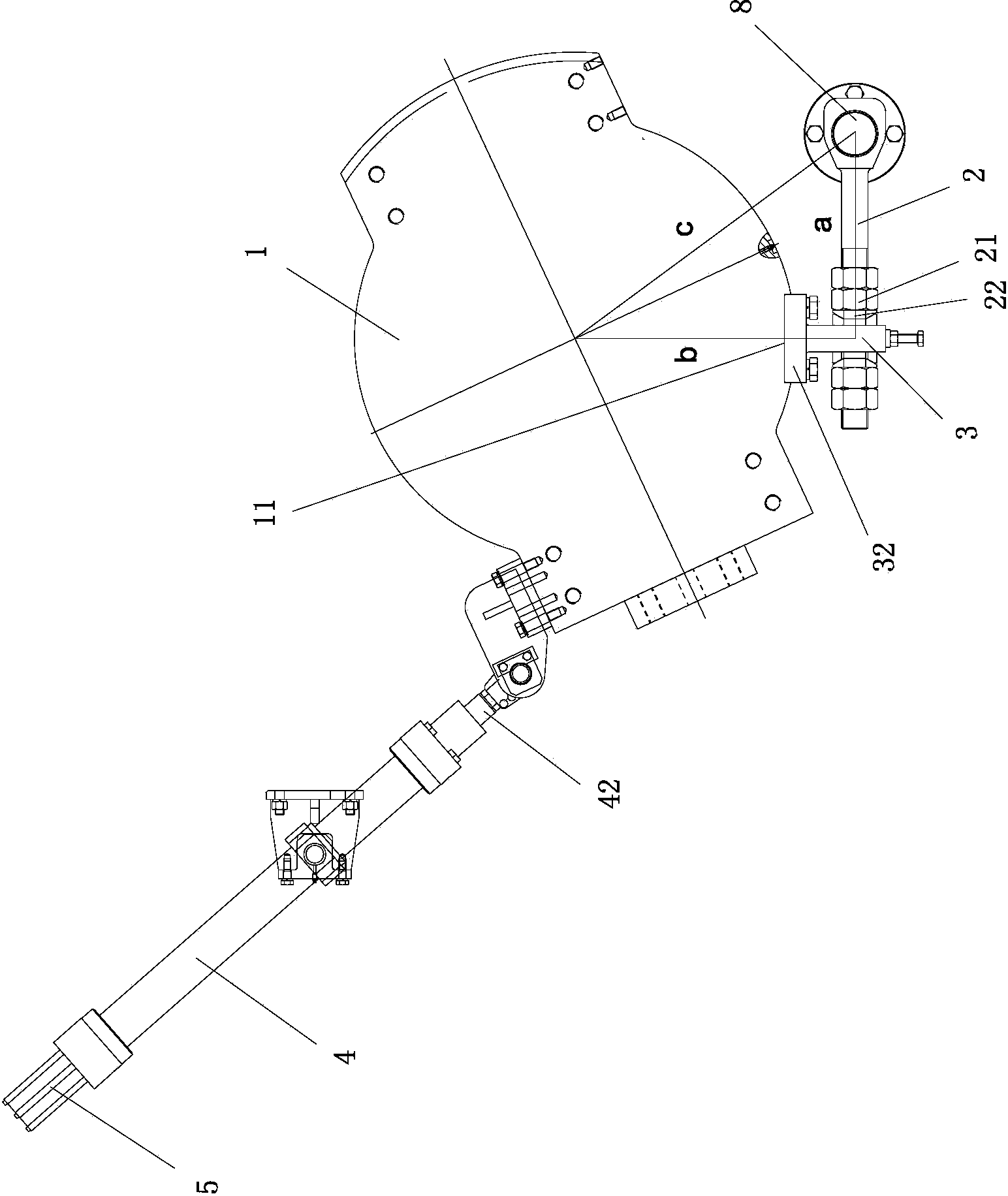 Angle adjusting and locking device of rotary plate