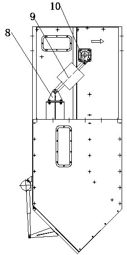 Seed cotton fire behavior detection and treatment device