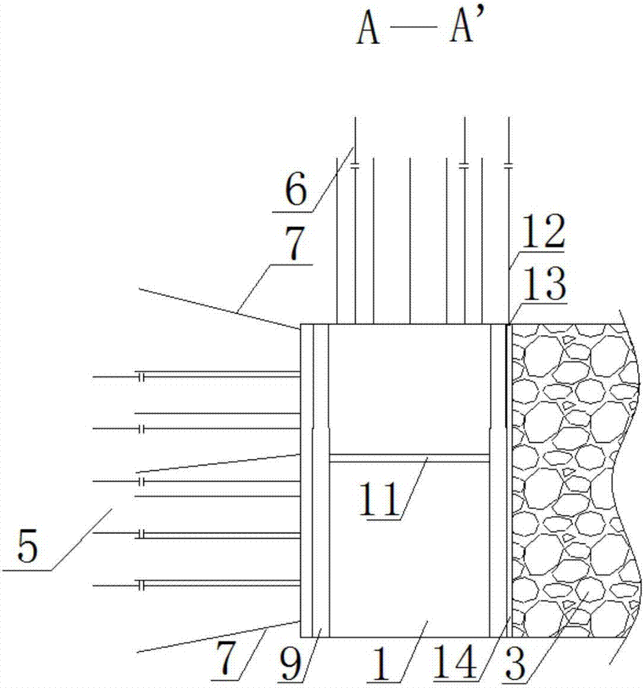 Supporting and protecting device for gob-side entry retaining of ultra-high roadway