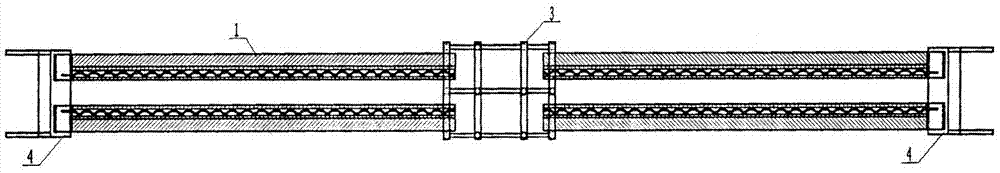 Laterally spliced combination T beam with wavy steel webs and construction method thereof