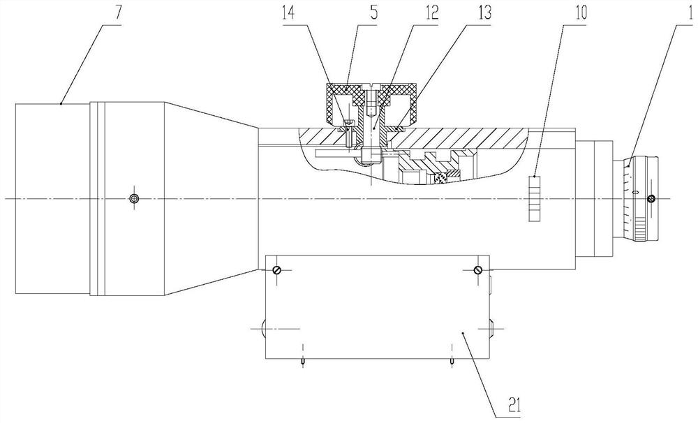 Telescope for level gauge for power construction