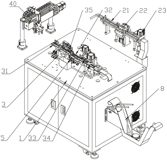 Automatic assembling equipment for universal serial bus interface