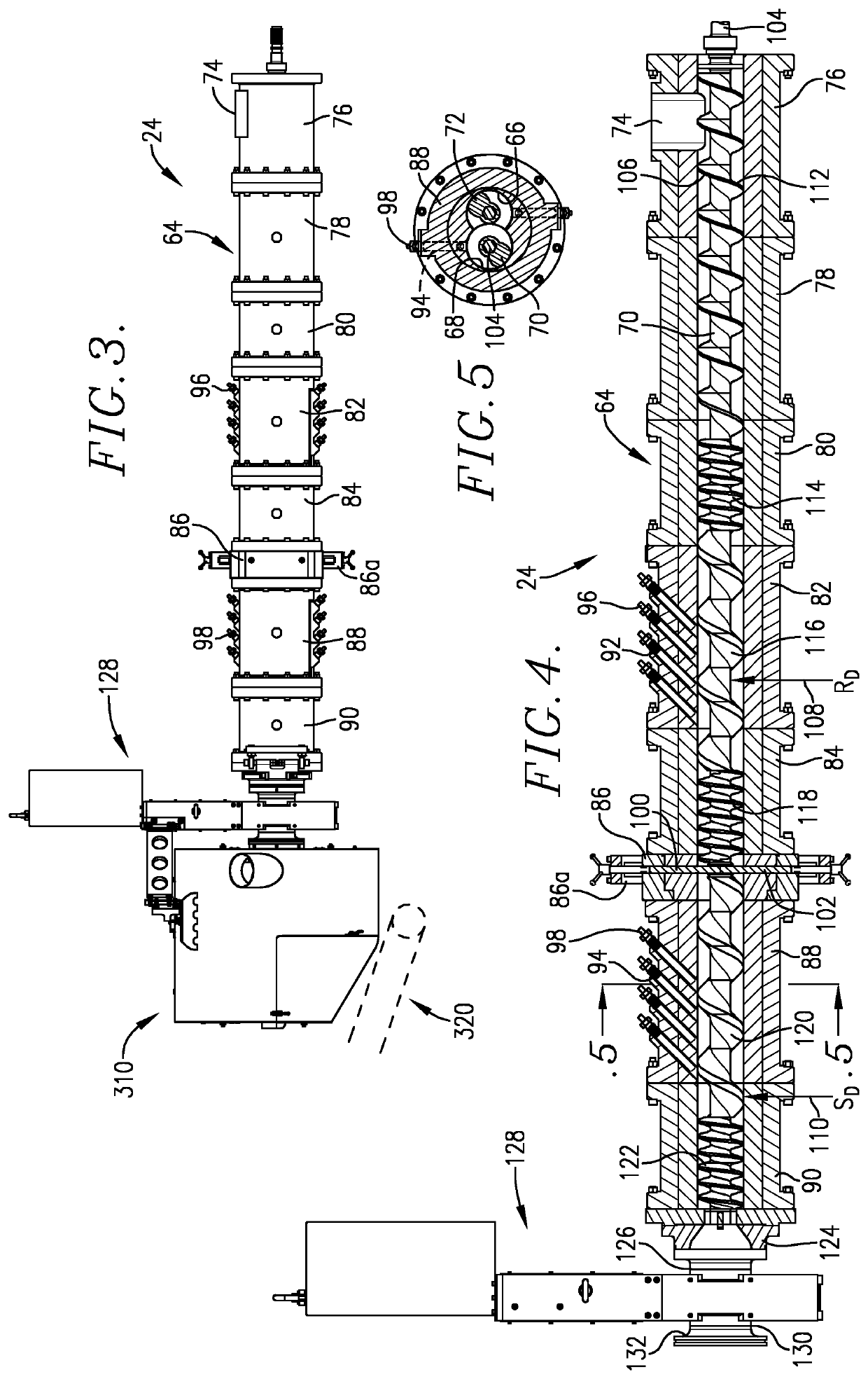 Extruded, retort-stable pet feeds