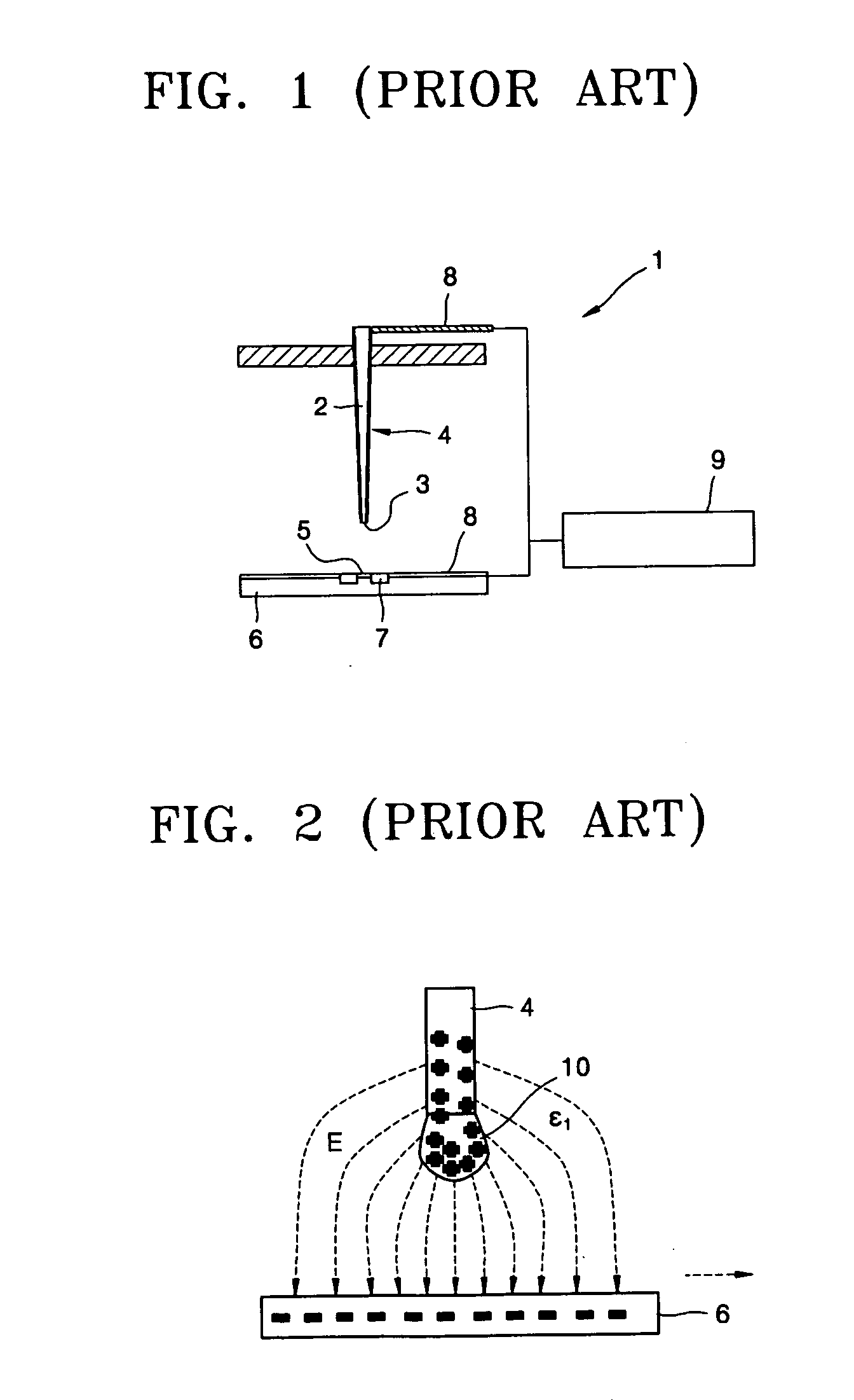 Devices for printing biomolecular droplet on substrate and for printing ink on substrate or print paper using electric charge concentration effect and method of printing biomolecular droplet on substrate