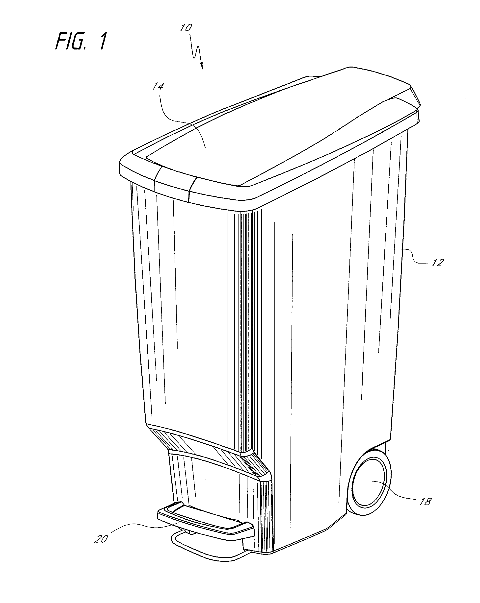 Trash can assembly