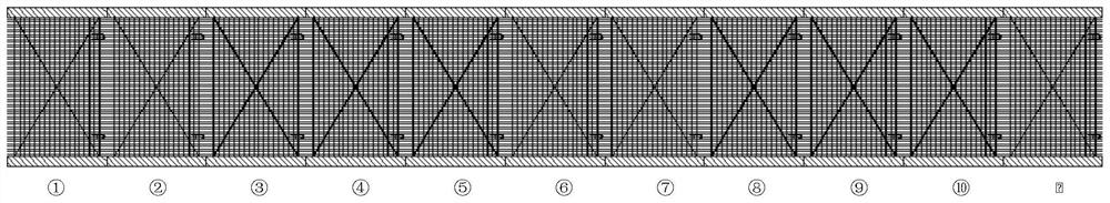 Segmented reinforcement cage and continuous wall construction method under low-clear-air high-voltage line