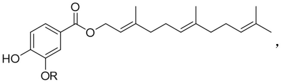 Vanillic acid farnesyl ester, preparation method thereof and application of vanillic acid farnesyl ester in tobacco industry