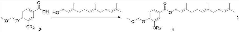 Vanillic acid farnesyl ester, preparation method thereof and application of vanillic acid farnesyl ester in tobacco industry