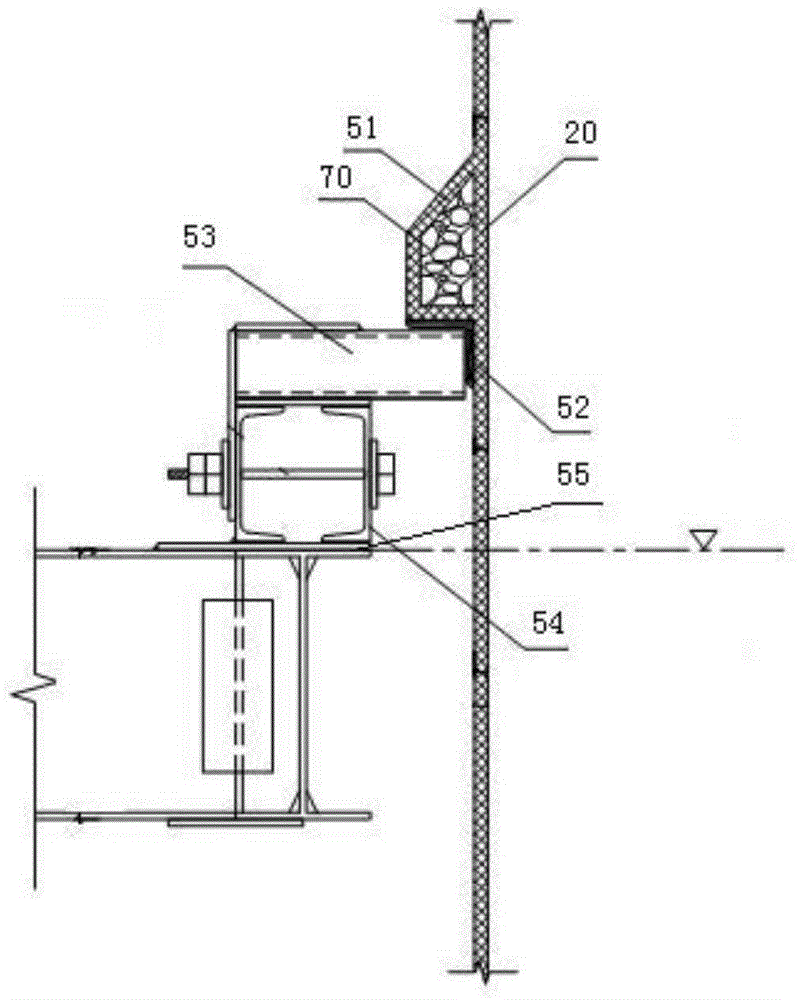 A thermal power plant wet chimney with flame-retardant and anti-corrosion FRP structure