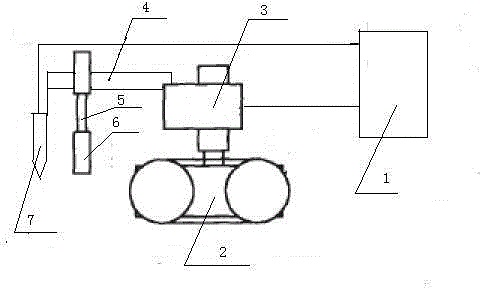 Creeping type welding robot system