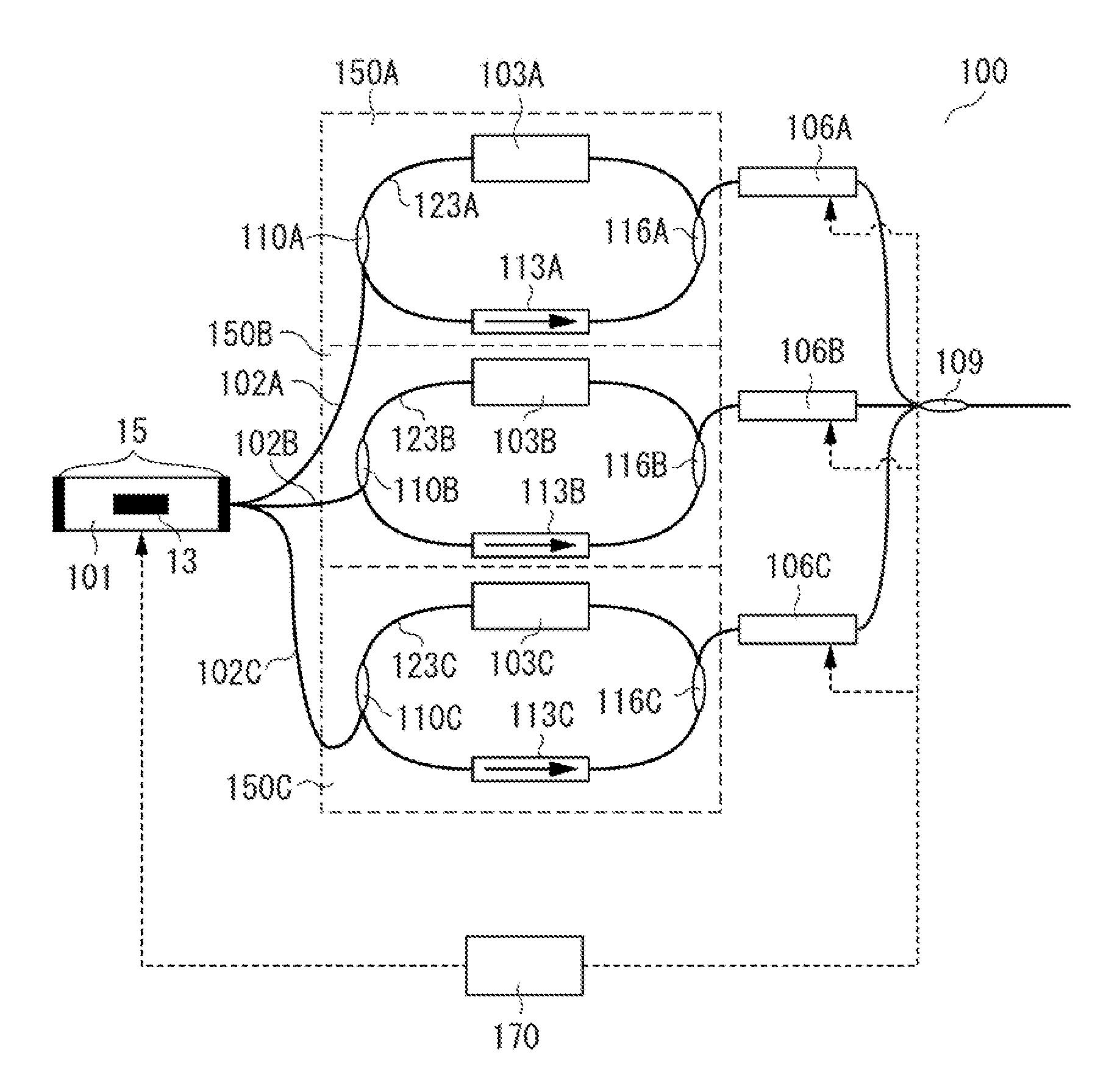 Wavelength sweeping light source and imaging apparatus using the same