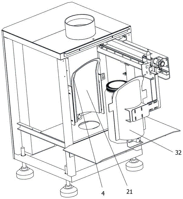 Sending device for pneumatic material conveying system