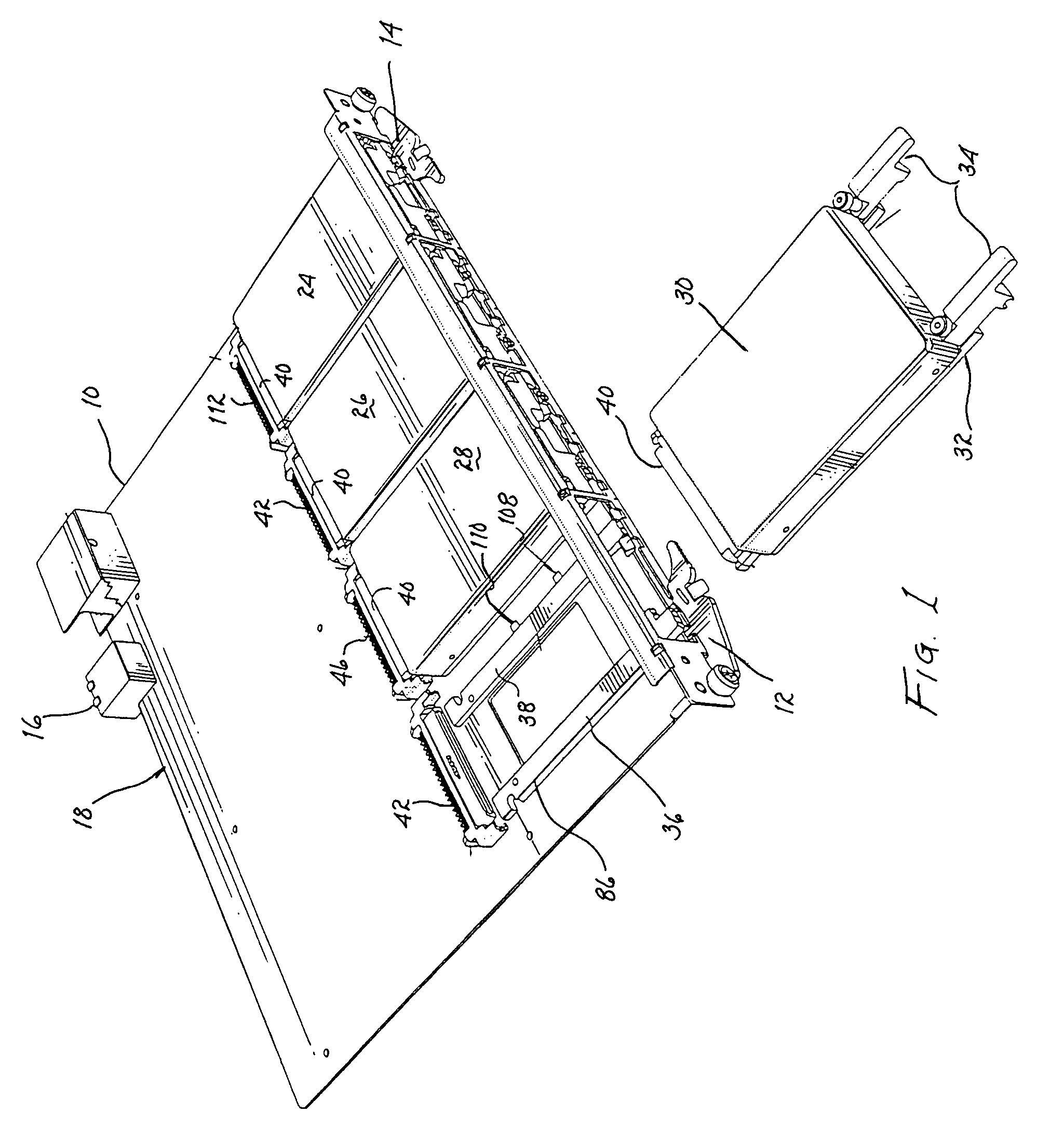 Apparatus for inserting, retaining and extracting a device from a compartment
