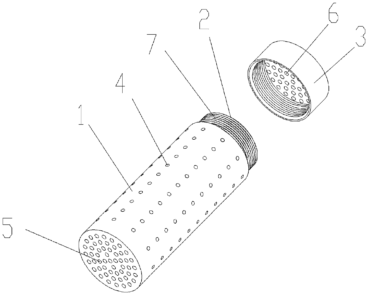 Explosive explosion-proof tube device for thermal analysis experiments