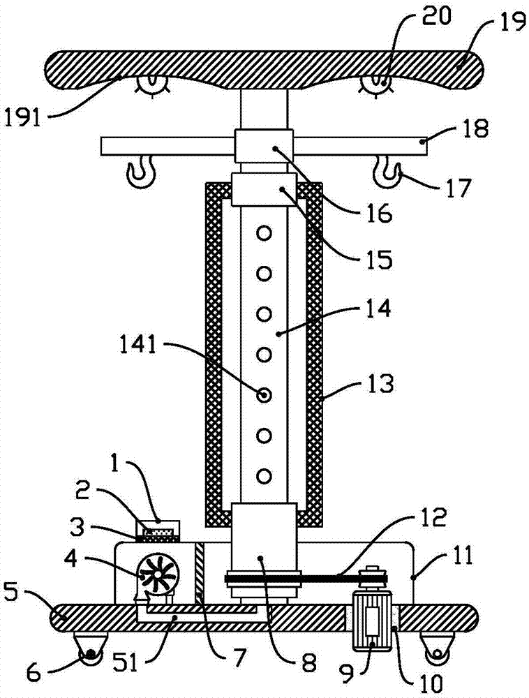 Clothing sterilization and drying hanger with air purification function