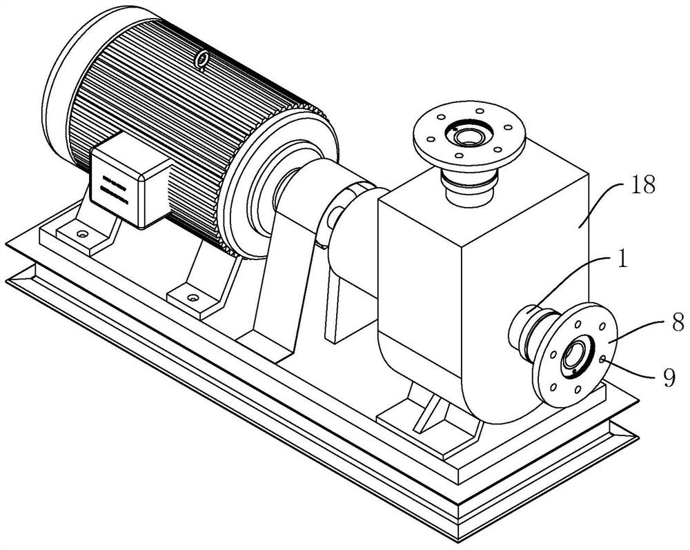 A self-priming pump water pipe connection structure