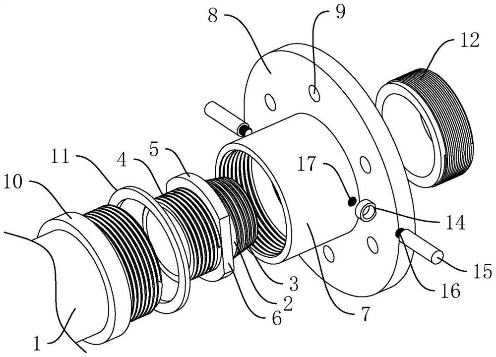 A self-priming pump water pipe connection structure