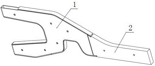 Rear frame of loader