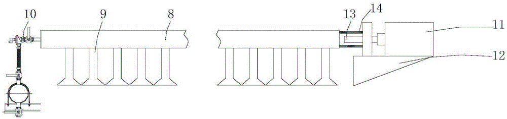 Displacement type ash removal bag filter