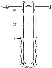 Anti-blockage underground deep layer irrigation device with flushing function