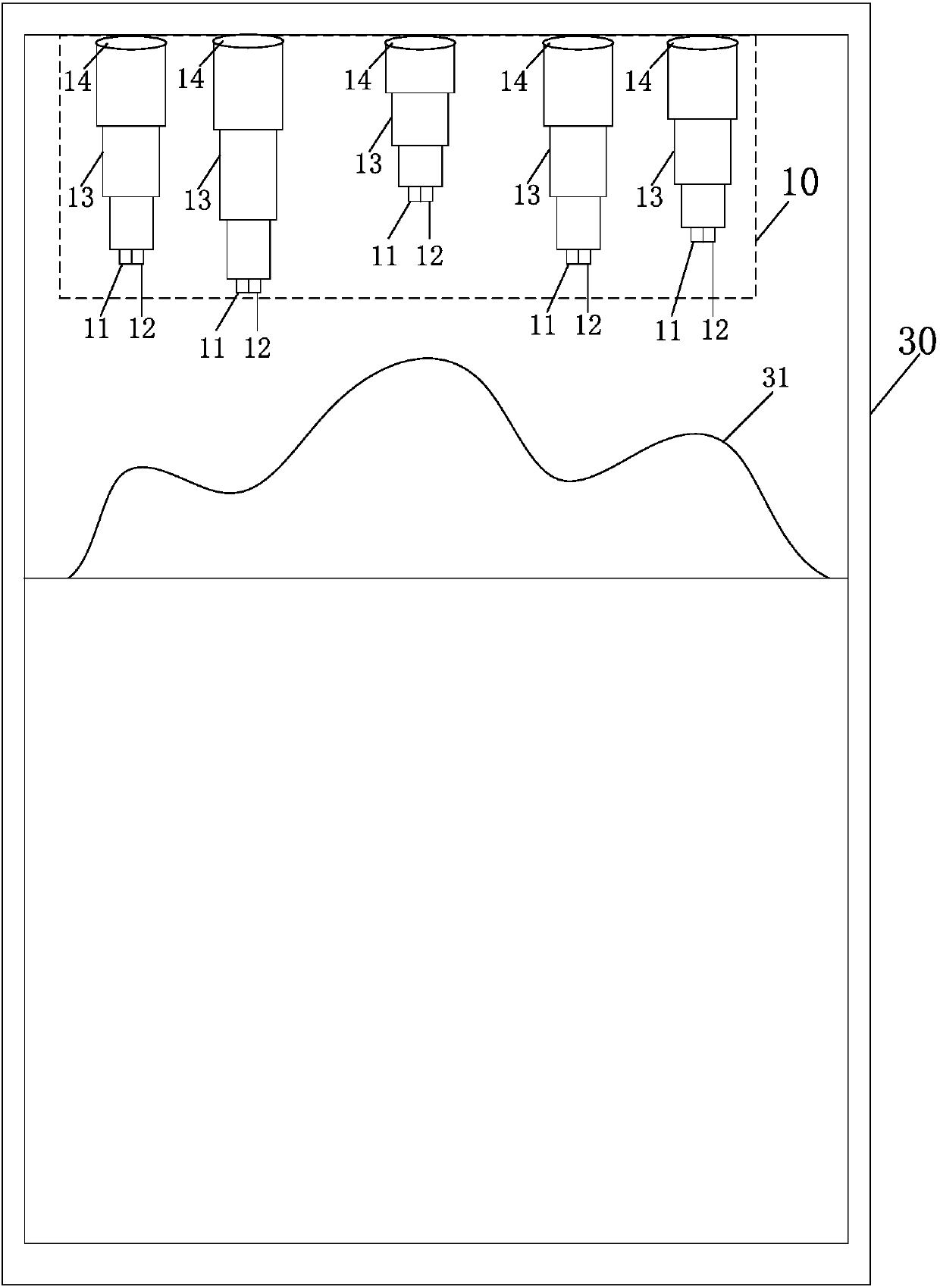 LED device for refrigerator sterilization